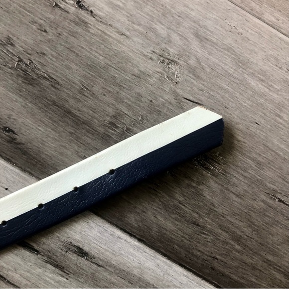 Vintage 70’s Appia Nautical Navy High Rise Pleated Wide Leg Pants w/ Belt - Picture 2 of 10